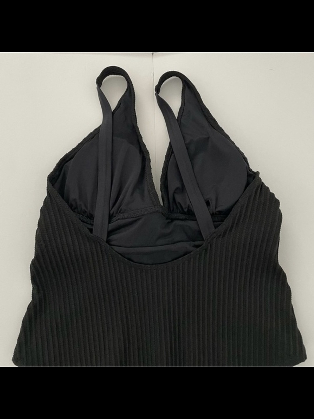  Black Ginger Ribbed & Ruched One- Piece By Cupshe - Picture 11 of 14